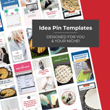 Idea Pin Templates for Food Bloggers