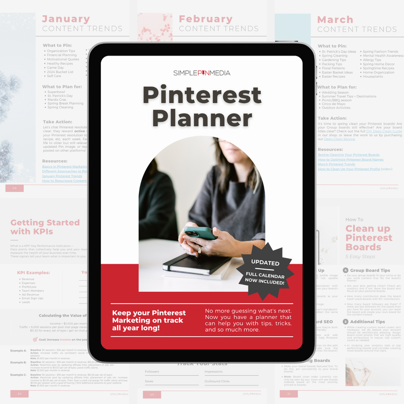 Simple Pin Pinterest Planner {Digital Version} – Simple Pin Shop