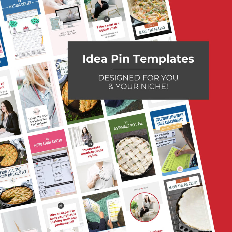 Idea Pin Templates for Lifestyle & DIY Bloggers