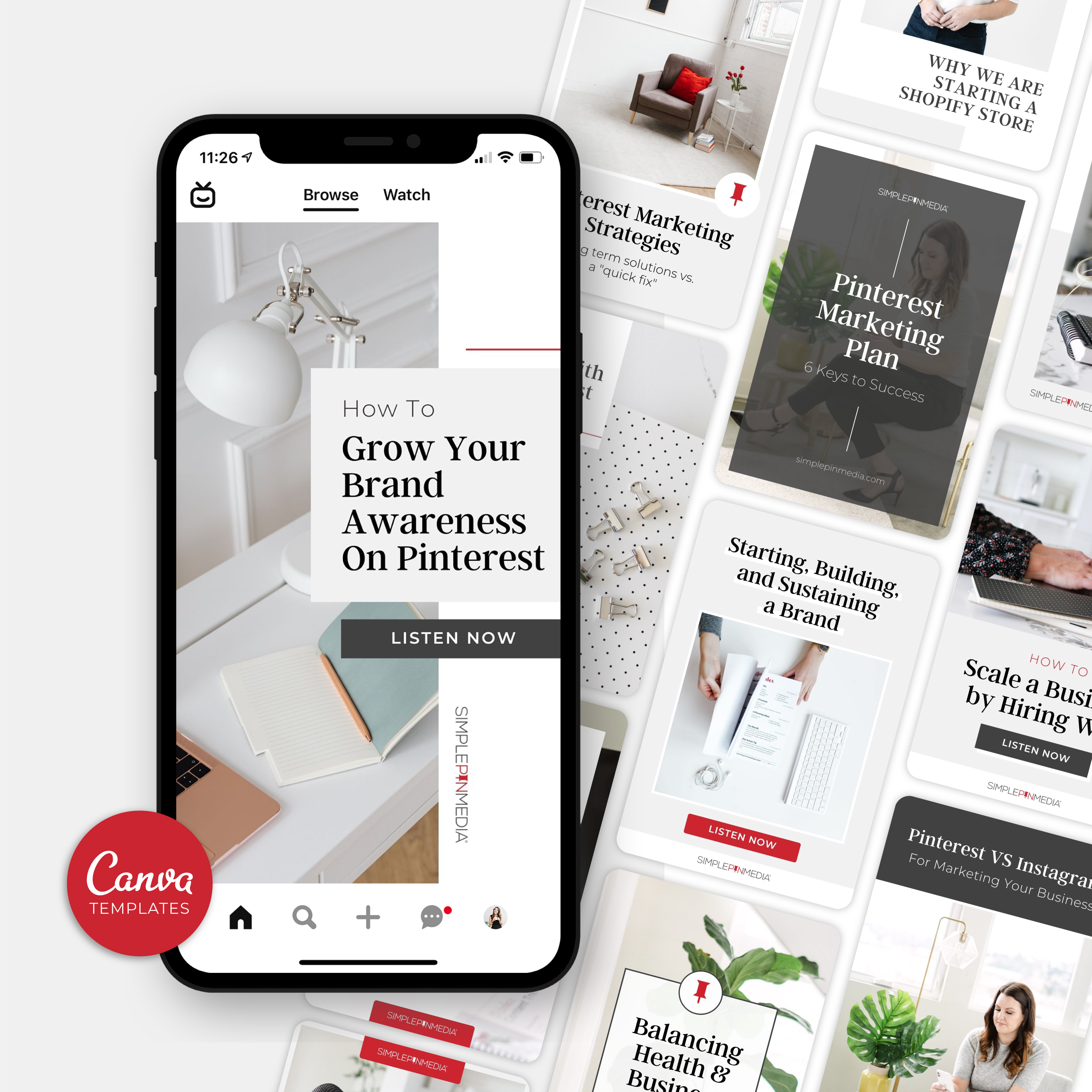 Universal Pinterest Templates {Bundle #1} – Simple Pin Shop