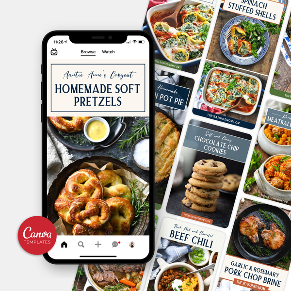 Pinterest Templates for Food Bloggers