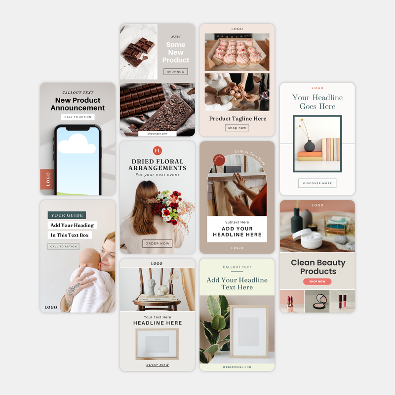 Pinterest Templates for Pinterest Ads {Bundle #2}