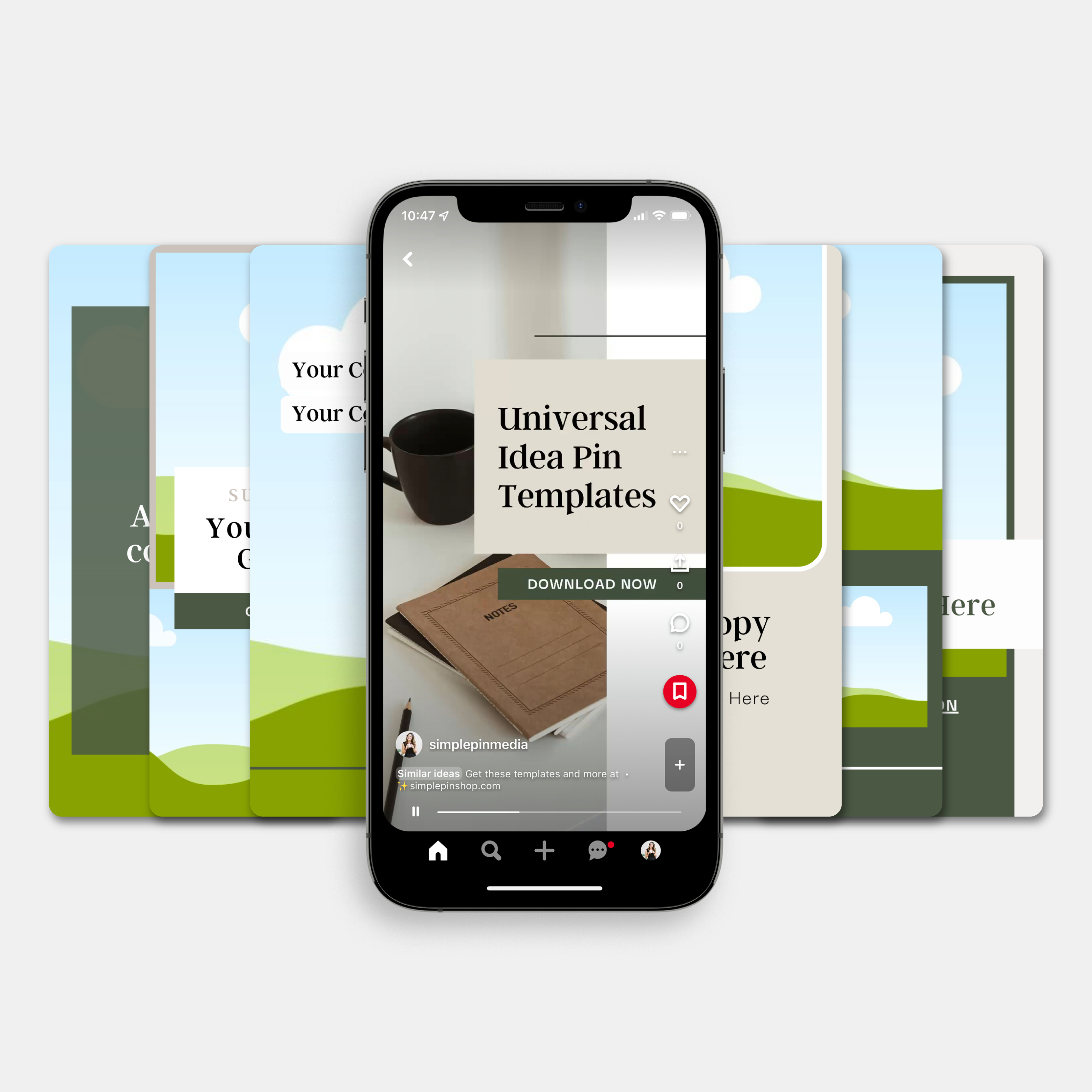 Content Creator Templates Simple Pin Shop Content Creator Templates Simple Pin Shop