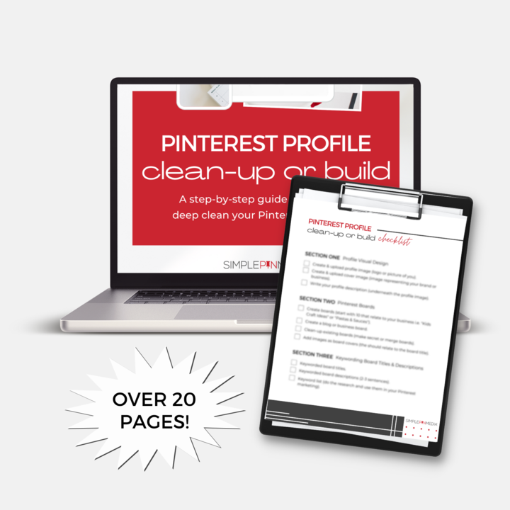 Pinterest Profile Clean-Up or Build {Step-by-Step Guide} – Simple Pin Shop